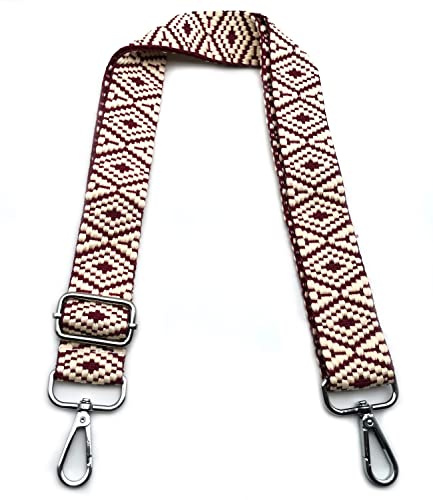 Omxyinma Correa Ajustable Colorida para Bolso, Correa de Hombro Intercambiable con Mosquetón Plateado 3.8cm - Bandolera Ancha para Crossbody Accesorios