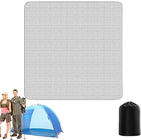 Almohadillas de camping para dormir, colchoneta para acampar | Esterilla aislante para tienda de campaña de aluminio | Esterilla aislante para acampar, colchoneta térmica de camping para reflejar el