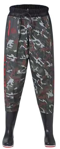 KPHYMOD Waders Pesca Wader da Pesca con Stivali Isolati, Wader da Caccia Leggeri con Stivali da Pesca per Uomini E Donne(Black,40 EU)