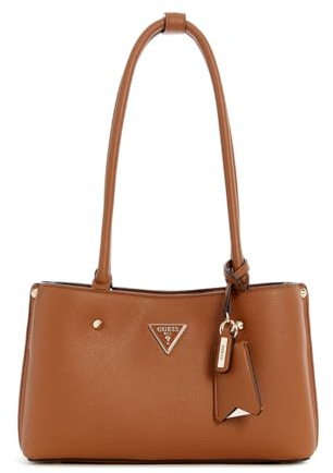 GUESS Meridian Girlfriend Satchel Cognac