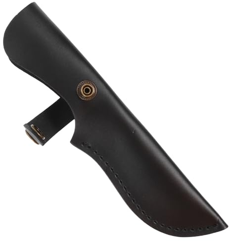 BIUDECO Funda para Cutter de Cuero Genuino Protector Resistente y Práctico para Camping y Viaje Funda para Cuchillas Portátil y Segura