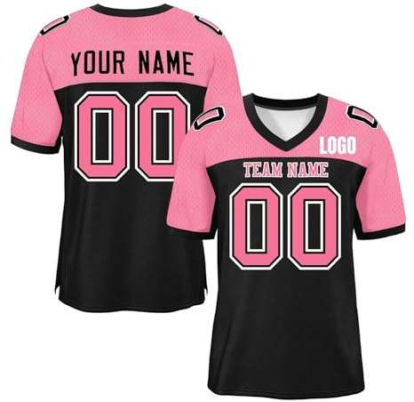 WEOPLKIN Camiseta Deportiva para Hombres Mujeres, Camiseta de Fútbol Personalizada con Número Nombre Logo