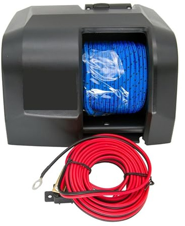 SMTYXS Treuil D'ancre Électrique for Bateau, Ancre Marine for Eau Salée avec Télécommande sans Fil, 25 LB Performances Puissantes