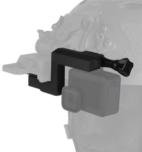 Taktisk Hjälm NVG-fäste, Kamerafäste Kompatibelt med GoPro | Stabil Support, Idealisk för Airsoft, Paintball Och POV-inspelning med Lätt, Stöttålig Konstruktion