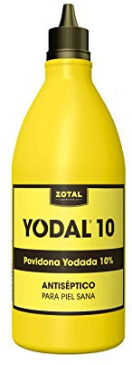 Yodal 500 ml (Povidona yodada), Antiséptico en solución tópica, Negro (Pack 6 unidades - 3000ml)