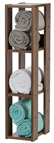 Iris Ohyama, Mobile contenitore/Ripiano portaoggetti/Modulo laterale/Piccolo contenitore, Modulare,Design, Ufficio, Casa - Open Wood Rack - OWR-200 - Marrone