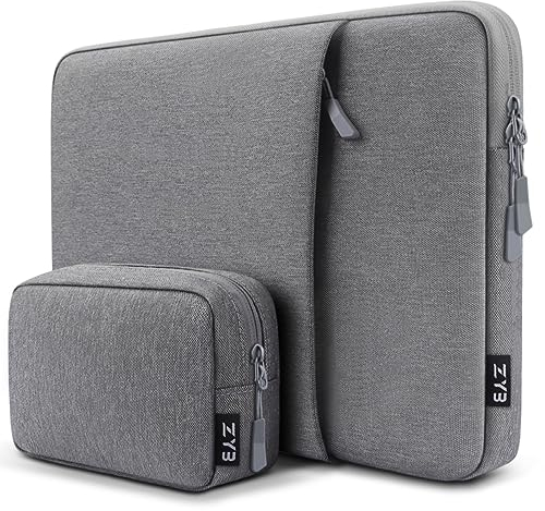15,6 Zoll Laptoptasche Laptophülle,ZYB Sleeve Wasserdicht Hülle Laptop Tasche 15.6 für 15 Zoll Notebook Lenovo Thinkpad Ideapad HP Acer Dell Surface Laptop,2025-2019 MacBook PRO 16 M4-M1-Grau