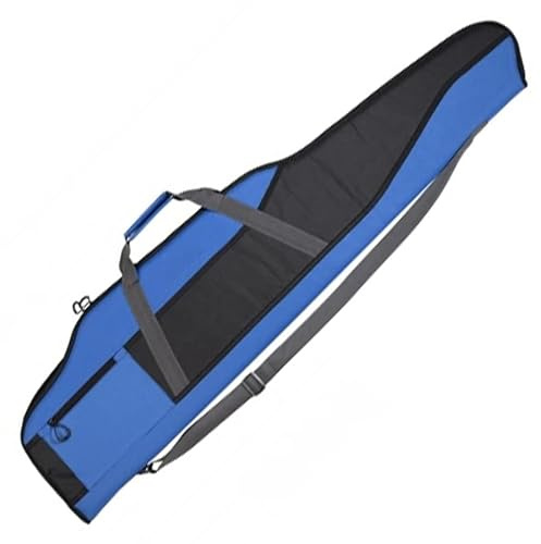 Funda de protección Acolchada Azul y Negra para escopetas, Rifles y carabinas de balines con Visor (130cm)