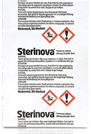 JB White Puritabs Sterinova 6X Wasser Rudergerät Tabletten gegen Algen, extra konzentriert, Chlortabletten zB geeignet für WaterRower, SportPlus, Skandika Wasserrudergerät (1 x 6)