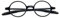 KoKoBin Retro Lesebrille Herren und Damen runde Lesehilf Sehhilfe Brille TR90 Vollrahmenbrille (Schwarz, 2.5, diopters)