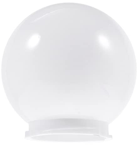 Angoily Acryl-Lampenpfosten- Mit Passendem Hals Runder Lichtglobus Mastpfosten-Lampenfassung Für Gartenleuchte Im Freien 15 Cm