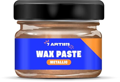 7 Artists Vergoldungscreme, 20 ml, metallische Bronze, Vergoldungswachs zum Basteln