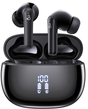 Naps Polo Bluetooth 5.3, In-Ear.headphones Bluetooth mit HiFi Stereo, Tiefer Bass, Lärmminderung, 50 Std. Spielzeit, IPX8 Wasserdicht