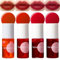 Mrettick 4 Colors Lip Tint Stain Set, Lip Stain Long Lasting Waterproof, Lightweight, Non-sticky, Transfer-Proof Lip Gloss, Matte Finish Korean Makeup, Multi-Use Lip and Cheek Tint