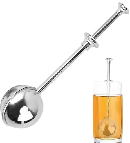 lyanny Powdered Sugar Shaker Duster, Stainless Steel Sieve Powder Ball, Flour Powder Filter Spoon, Baker Dusting Wand for Sugar Flour