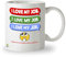 Kruzroyal DZ938 'I Love My Job' Funny Coffee Mug - 11oz White Ceramic Sarcastic Work Mug for Coworker, Employee, Boss, Office Humor - Unique Gag Gift