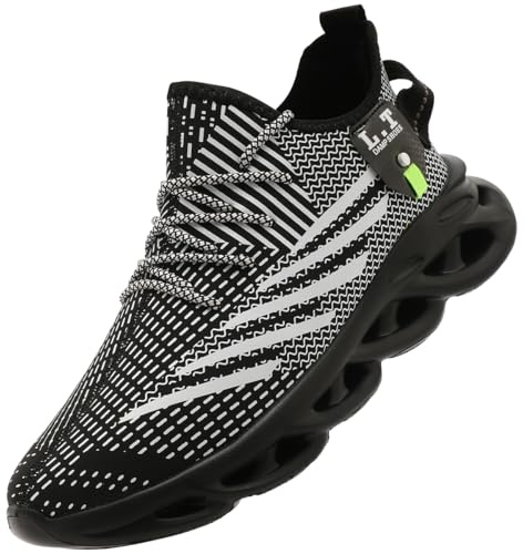 XKOWUO Men Winter Warm Sports Shoes Outdoor Non-Slip Sneaker Indoor and Outdoor Sports Fitness Waterproof Suede for Running and Travel with Artificial Short Fleece Lining Black US 10
