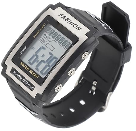 CHICIRIS Orologio Sportivo Digitale Luminoso Luminoso Multifunzionale Orologio Digitale di Grandi Dimensioni Vintage per la Pesca da Nuoto da Corsa per Esterni, Materiale in Gomma Eccellente