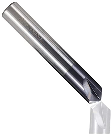 PRXFRWOW 1pcs Chamfer End Mill 60/90/120 Degrees Carbide Chamfering Mill 3 Flute Router Bit Engraving Bit Aluminum CNC End Mill(6xD6x90degrees)
