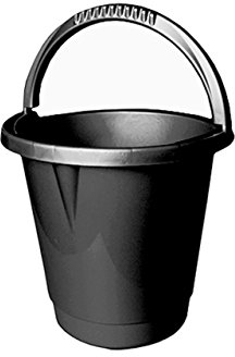 10Lt Durable Plastic Storage Cleaning Bucket with Handle (Ash)
