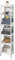 SoBuy BZR14-W Badregal mit 5 Ablagen Bad-Hochschrank Standregal Küchenregal Aufbewahrungsregal weiß BHT ca: 30x139x30cm