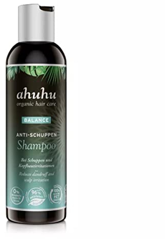 ahuhu BALANCE Anti Schuppen Shampoo (200 ml) – Besonders effektiv bei Schuppen & juckender, trockener Kopfhaut, pflegende Wirkstoffe spenden Feuchtigkeit & beruhigen die Kopfhaut, vegane Haarpflege