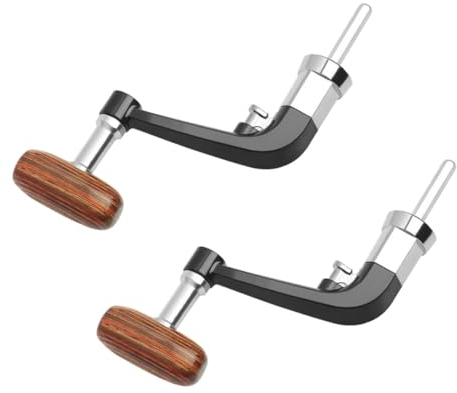 KOMBIUDA 2St Angel Rolle Angeln Rolle Angelrute angelzubehor Angeln zubehör Angel zubehör Fishing Tackle giessstange Angelrad Angelrolle Kurbel Metall drehendes Rad handhaben