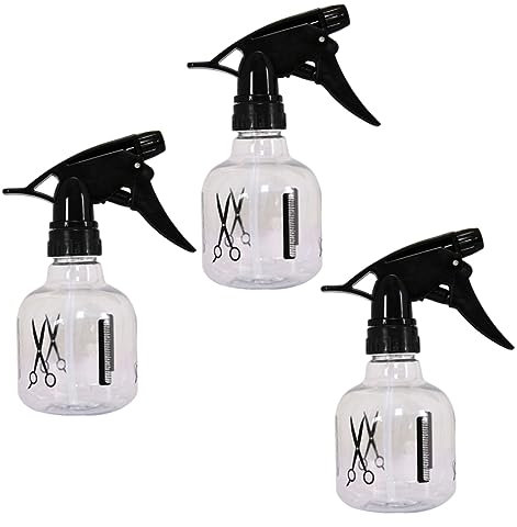 minkissy 3piezas Botella De Spray Plástico Hogar Botella Atomizador Vacía Para Peluquería y Cuidado De Flores