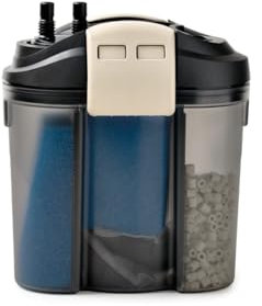 Eden 94072 FES 200 Außenfilter - geräuscharmes Doppelfiltersystem, für Aquarien bis 200 Liter, platzsparendende Aufbewahrung im Unterschrank