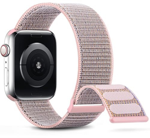 Jazoxy Correa deportiva de nylon compatible con Apple Watch Band 38 mm 40 mm 41 mm 42 mm 44 mm 45 mm Correa trenzada para hombres de mujer compatible para la serie iWatch 9/8/7/6/5/4/3/2 SE, 38/40