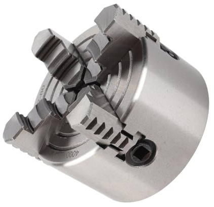 Generic 3 K72-80 4-Jaw Independent Metal Lathe Chuck for Superior Grip Force, Adjustable & Reversible Jaws for Special Processing, Hardened Chuck Base, Metal Lathe Parts