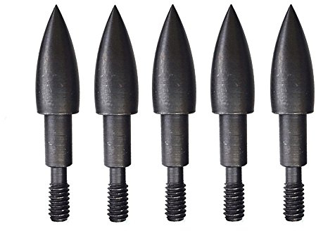 SHARROW 50 Stück Pfeilspitzen 100 Grain Bogenschießen Jagdspitzen Projektilspitzen Jagd-Tipps für Carbonpfeile Alupfeile (Schwarz)