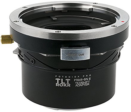 Fotodiox Pro TLT ROKR Tilt/Shift Lens Mount Adapter Compatible with Pentax 645 Lenses to Sony E-Mount Cameras
