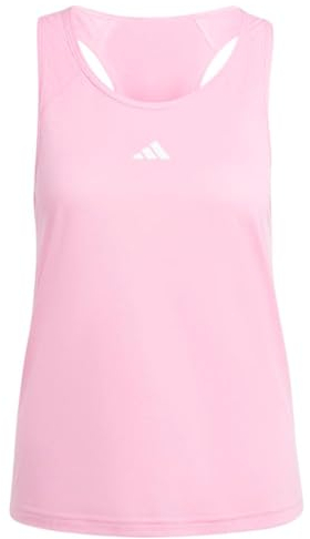 adidas Damen Train Essentials Minimal Branding Racerback Tank Top Tanktop, Bliss pink, XS