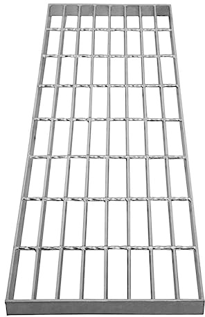 Grille Caillebotis Acier Galvanisé 800mm x 270 mm - Min 260gr/m² Maille 32 x 100mm Grillage Revêtement Sol Passerelle Passage Voiture - Capacité 216KG - Résistant à la Corrosion EN ISO 1461