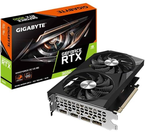 Gigabyte GeForce RTX 3050 Windforce OC V2 8G 8GB GDDR6 - GV-N3050WF2OCV2-8GD