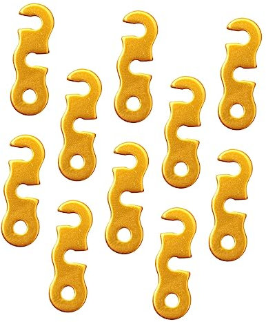 Happyyami 10 Piezas Hebilla Antideslizante con cordón Accesorios Senderismo Accesorios de Camping ajustador de Cuerda para Carpa Cuerda de Tienda Hebilla de Cuerda de Viento cámping pabellón