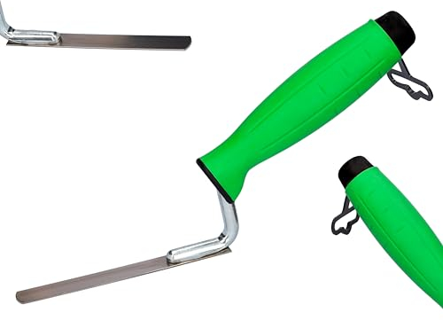 ToolSpace | Llana para Juntas 12mm - Llana de Acero Inoxidable para Juntas y mortero, Mango ergonómico, para Trabajos de renovación y albañilería, para construcción, renovación, reparación