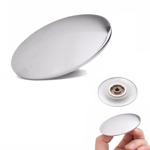LIAMGUS Piezas de repuesto para fregadero de baño, desagüe de lavabo cromado, fácil de desplegar para fregadero de baño, tapón de clic de 66 mm