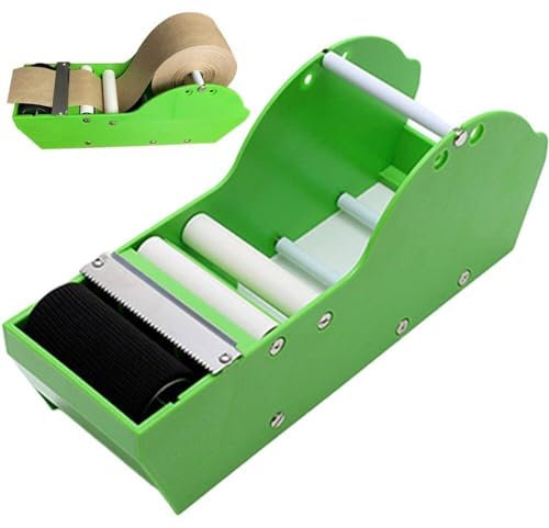 Glixoft Dispensador De Cinta Adhesiva para Escritorio, Dispensador De Etiquetas, Dispensador De Cinta Engomada, Cortador De Cinta para Envío, Sellado De Cajas De Cartón