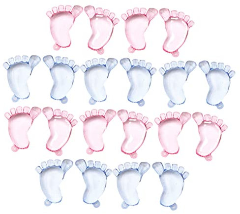PHENOFICE 20 Stück Transparente Acrylfüße Mini-Party-Ornament Foto-Requisiten Für Babyparty-Dekorationen