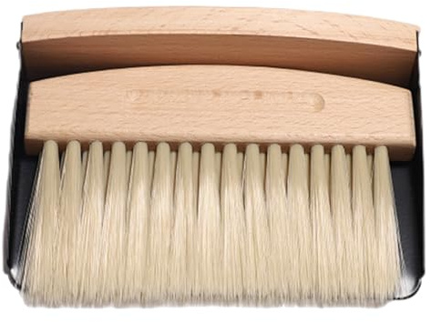 Beechwood Hand Broom And Dustpan For Easy Surfaces And Floor Maintenance Comfortable Grip Brush Beechwood Texture