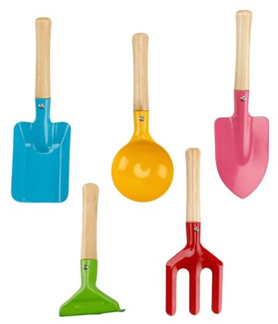 BIFHIG 5 Piezas De Herramientas De Excavación De Arena, Juego De Jardinería para Niños, Juguetes De Playa, Herramientas De Juego Al Aire Libre.