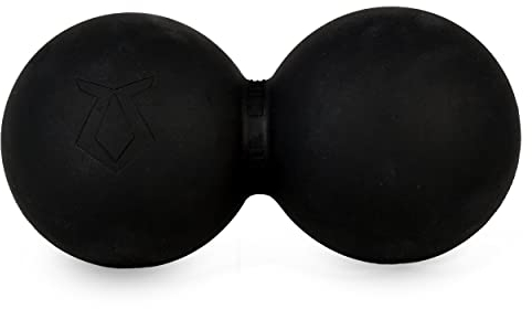 Zen Core Massage Duoball Original - Twinball Faszienrolle Lacrosseball Hartgummi, Größe 13 x 6 cm für die Anwendung zur Triggerpunkt- und Faszienmassage/Physiotherapie