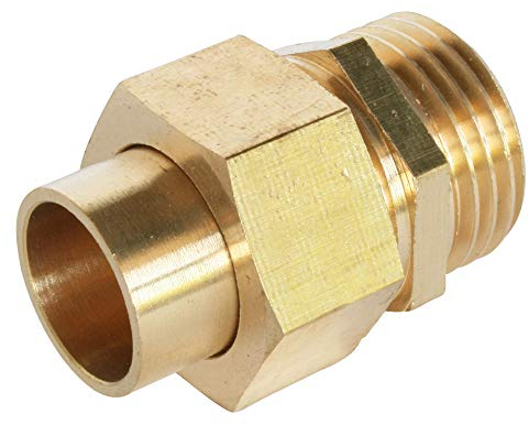 SOMATHERM FOR YOU, Raccord laiton à souder union droit 3 pièces Ø28, mâle 26/34, pour tube cuivre Idéal pour plomberie, réseaux d'eau sanitaire et chauffage Étanchéité assurée