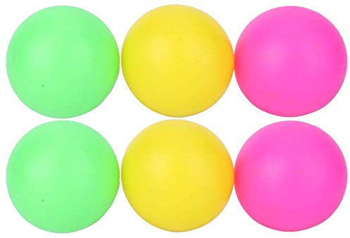 VGEBY 6 Pcs Doux Léger PVC Jouet Balle Plage Raquette Plastique Protection Remplacement Accessoires(Rouge Jaune Vert)