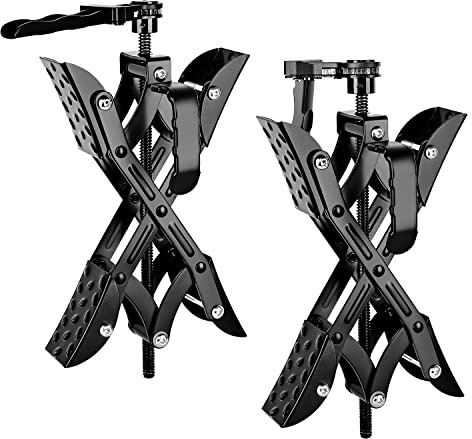 Nilight Wheel Chock Stabilizer, 2PCS X-Chocks Wheel Stabilizer for Travel Trailers, Fits 3 to 10 Wheel Gaps, Heavy Duty RV Scissor Tire Locking Chocks for Campers Travel Trailers Trucks