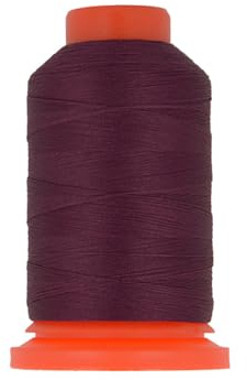 MDC Lot de 3 bobines Fil Mousse Polyester 1000m fabriqué en France pour surjeteuse Rouge Bordeaux