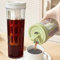 HNJZX Caffettiera Cold Brew Brocca per Caffè per Pour Over Fredda Caffè e Hot Tè Caff Macchina Cold Brew Caffettiera (Bianco)