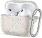 Easuny Funda para Airpods Pro 2/1, Funda Plástico Reciclado Silicona Protectora para Apple AirPods Pro 2/1 Case, Funda Compatible con AirPods Pro 2.ª Generación, con Mosquetón, Blanco Estrella